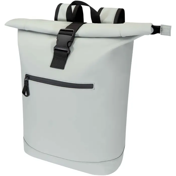 Mochila de 15" y 18 L con parte superior enrollable de material reciclado con certificado GRS PU reciclado GRS - Puuv miniatura 1