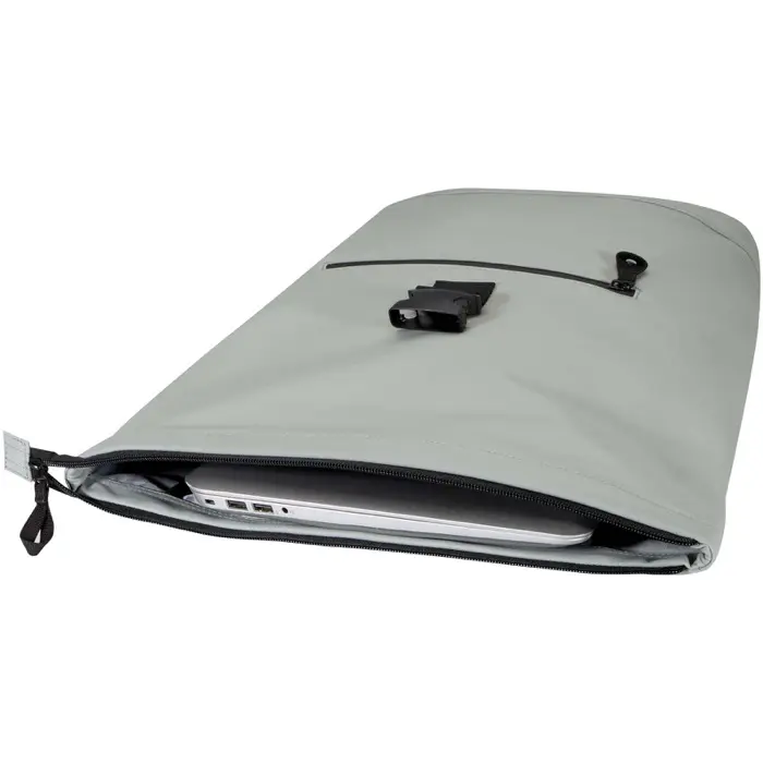 Mochila de 15" y 18 L con parte superior enrollable de material reciclado con certificado GRS PU reciclado GRS - Puuv miniatura 4