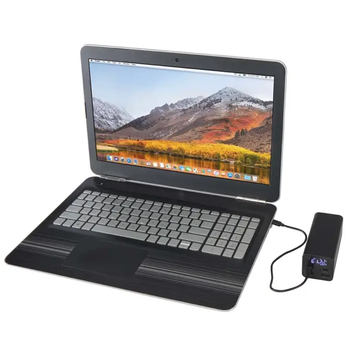 Batería externa para portátil de aluminio reciclado de 20 000 mAh y 70 W Aluminio reciclado - Icis miniatura 6