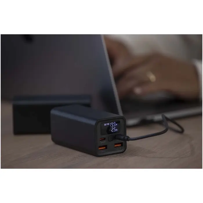 Batería externa para portátil de aluminio reciclado de 20 000 mAh y 70 W Aluminio reciclado - Icis miniatura 9