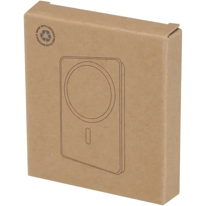 Batería externa inalámbrica magnética de 5000 mAh y 15 W con PD de 20 W fabricada con plástico reciclado Plástico ABS reciclado - Seut miniatura 4