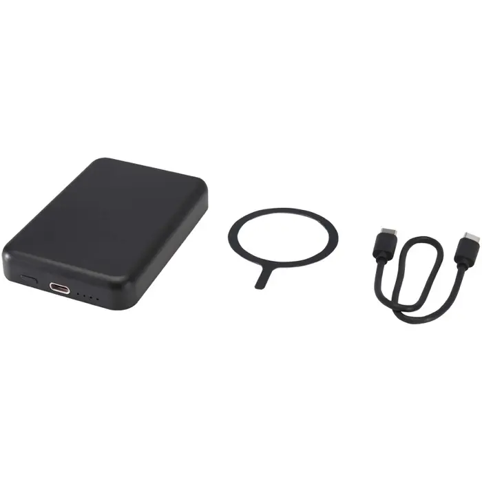 Batería externa inalámbrica magnética de 5000 mAh y 15 W con PD de 20 W fabricada con plástico reciclado Plástico ABS reciclado - Seut miniatura 6