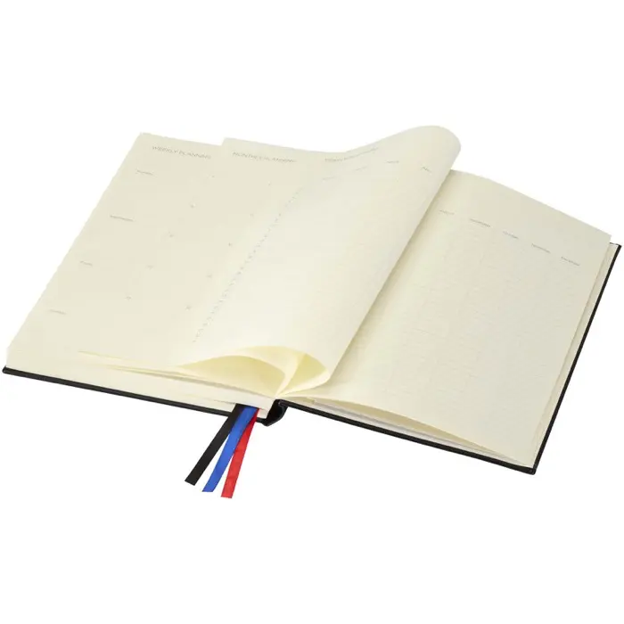 Libreta de tapa dura A5 con formato agenda “Alder” Papel certificado FSC - Updi miniatura 6