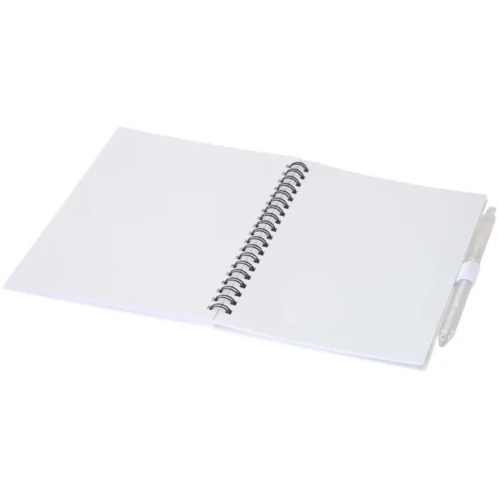 Juego de libreta de tapa blanda y bolígrafo de plástico reciclado (tinta azul) Polipropileno reciclado - Cual miniatura 4