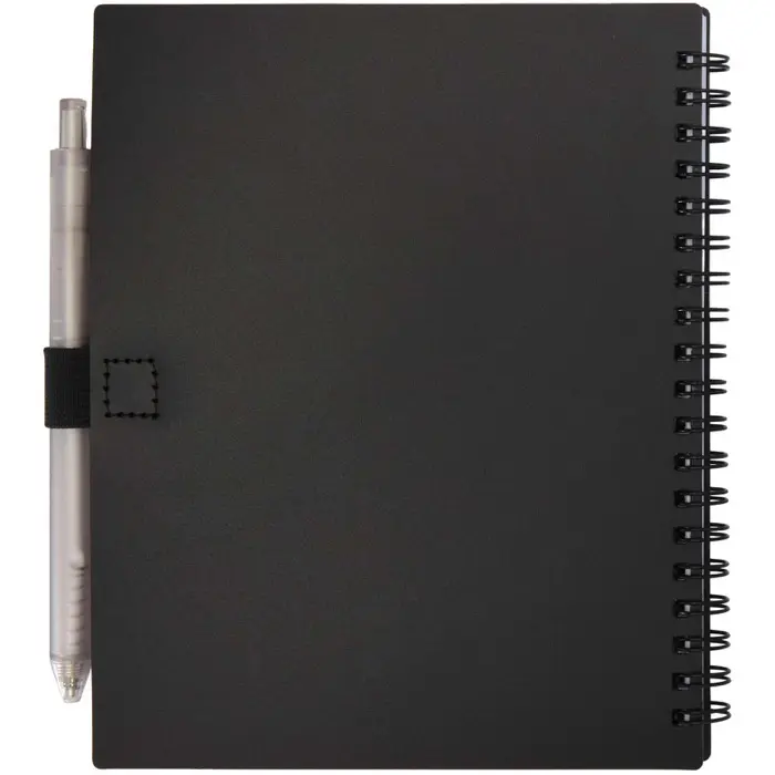 Juego de libreta de tapa blanda y bolígrafo de plástico reciclado (tinta azul) Polipropileno reciclado - Cual miniatura 3