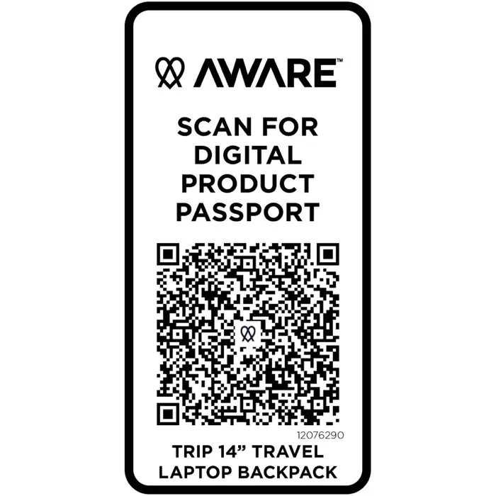 Mochila reciclada de viaje de 9 litros para portátil de 14" Poliéster reciclado - Ozge miniatura 6