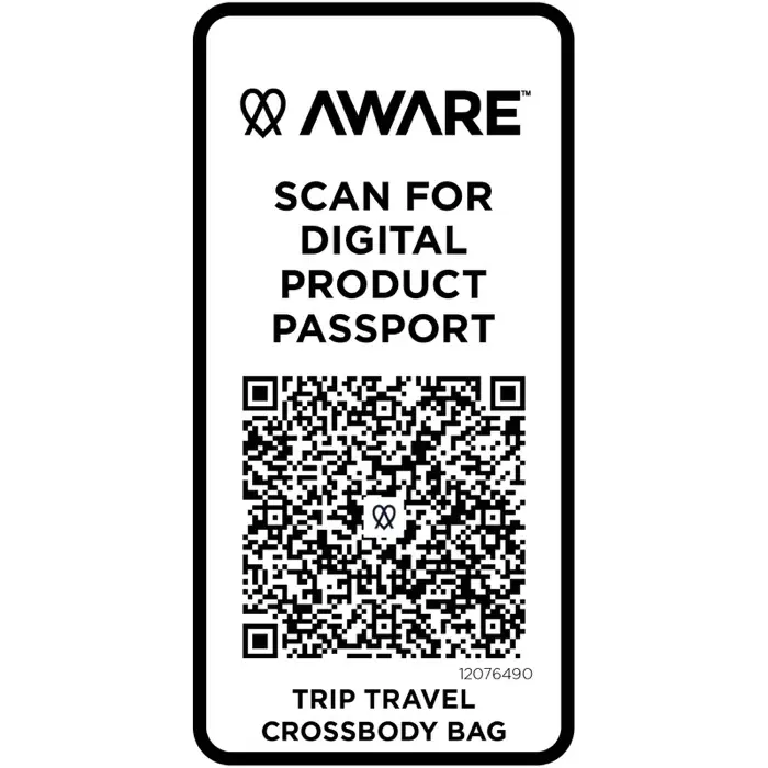 Bolsa bandolera de viaje reciclada de 1 litro Poliéster reciclado - Jeat miniatura 5