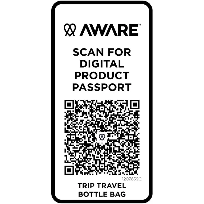 Bolsa para botellas de viaje reciclada de 2 litros Poliéster reciclado - Urel miniatura 6