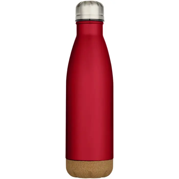 Botella de 500 ml de acero inoxidable con aislamiento y doble pared con detalles de corcho 90% Acero inoxidable, 10% Corcho - Cuas miniatura 2
