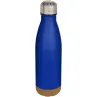 Botella de 500 ml de acero inoxidable con aislamiento y doble pared con detalles de corcho 90% Acero inoxidable, 10% Corcho - Cuas
