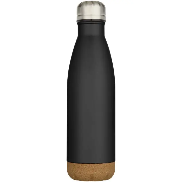 Botella de 500 ml de acero inoxidable con aislamiento y doble pared con detalles de corcho 90% Acero inoxidable, 10% Corcho - Cuas miniatura 2