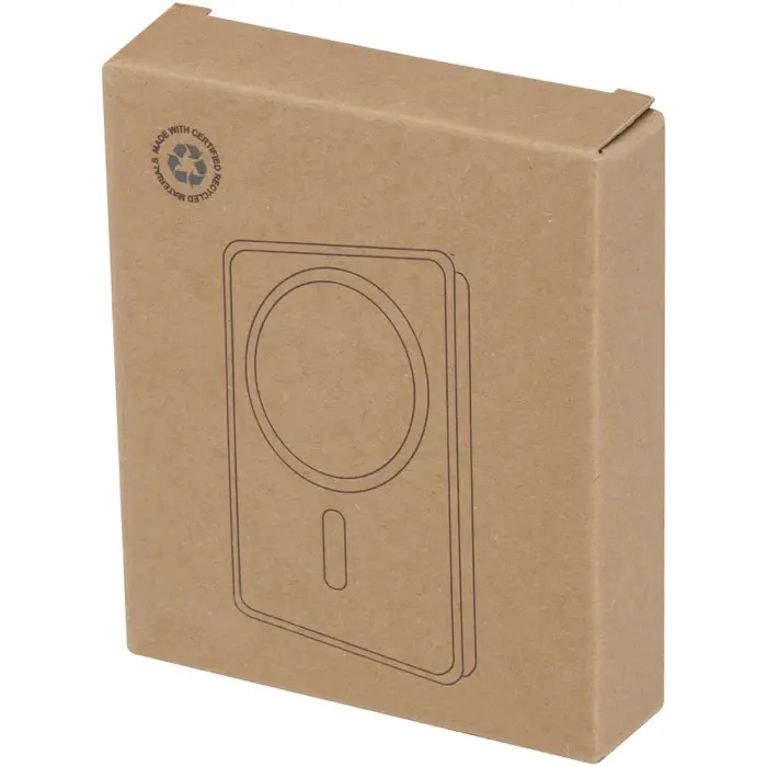 Batería externa inalámbrica magnética de 10 000 mAh y 15 W con PD de 20 W fabricada con plástico reciclado Plástico ABS reciclado - Inof miniatura 4