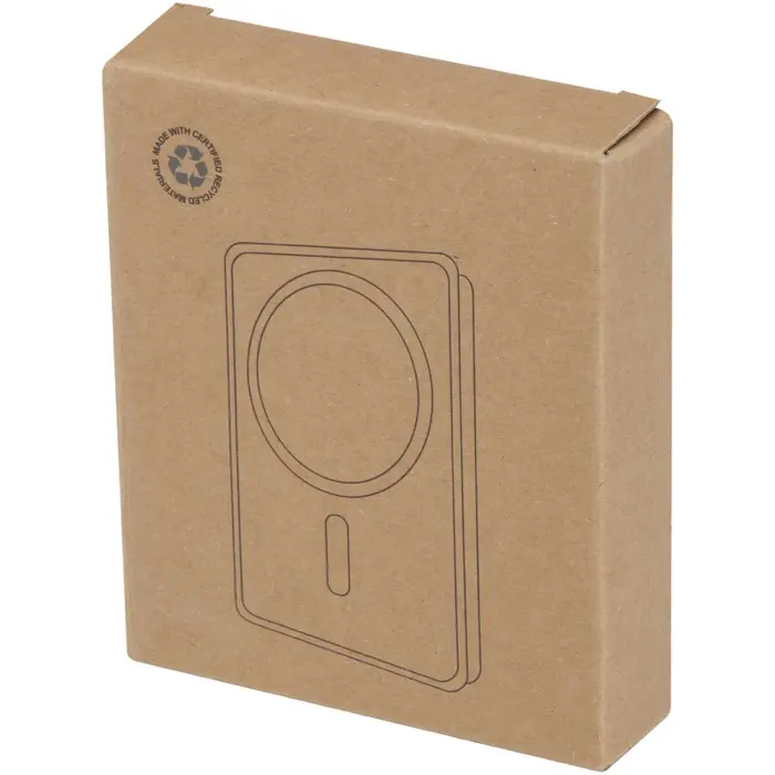 Batería externa inalámbrica magnética de 10 000 mAh y 15 W con PD de 20 W fabricada con plástico reciclado Plástico ABS reciclado - Inof miniatura 4