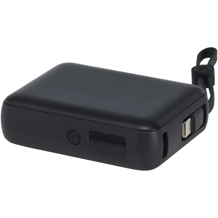 Batería externa para tableta de 10 000 mAh y 35 W con cable tipo C integrado y fabricada con plástico reciclado Plástico ABS reciclado - Veos miniatura 5