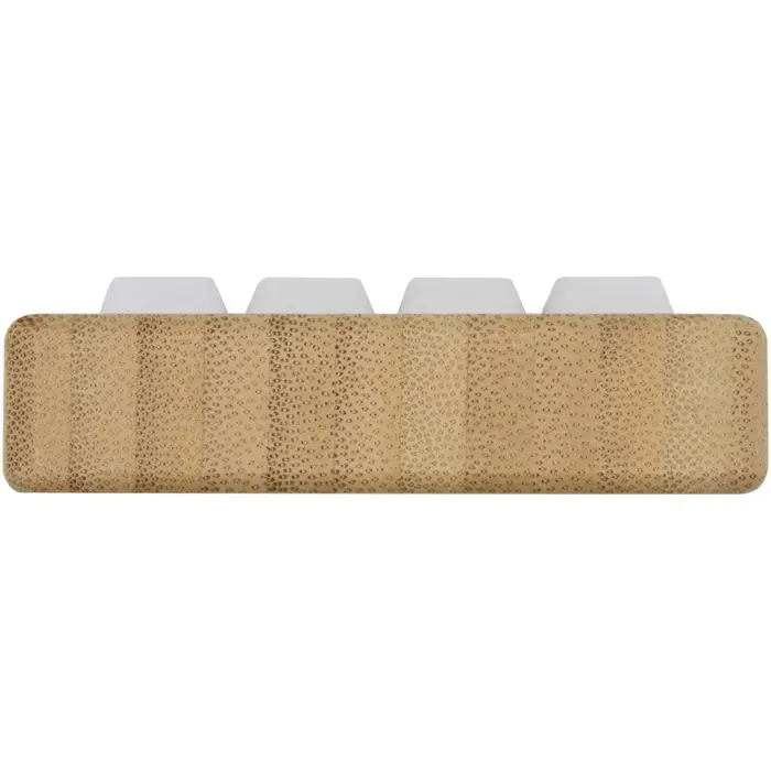 Soporte para teléfono de plástico reciclado con juguete y detalles de bambú Madera de bambú - Ruap miniatura 3