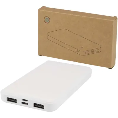 Batería externa de plástico reciclado de 10 000 mAh y 10 W Plástico ABS reciclado - Roun