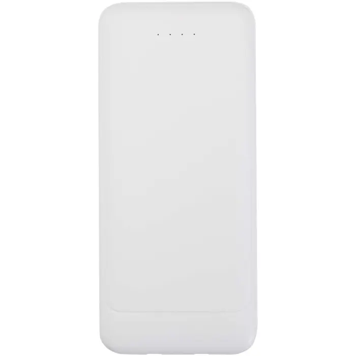 Batería externa de plástico reciclado de 10 000 mAh y 10 W con 2 cables integrados Plástico ABS reciclado - Guiz miniatura 2