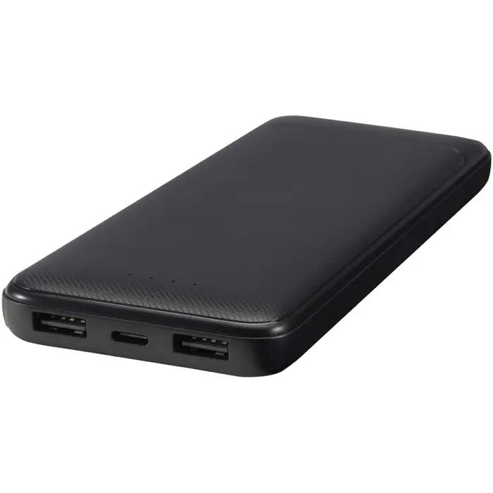 Batería externa de plástico reciclado de 10 000 mAh y 10 W con 2 cables integrados Plástico ABS reciclado - Guiz miniatura 5