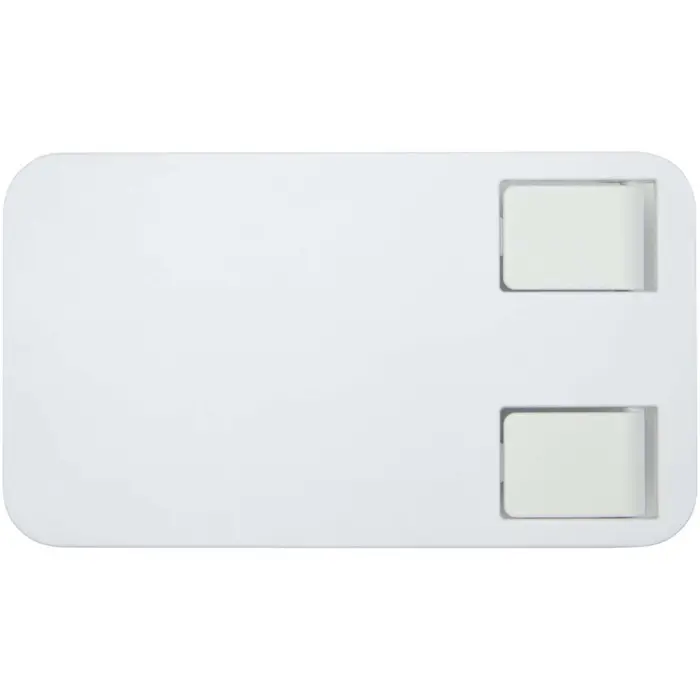 Soporte para teléfono plegable de plástico reciclado con soporte metálico para escritorio Plástico ABS, Hierro - Abap miniatura 2