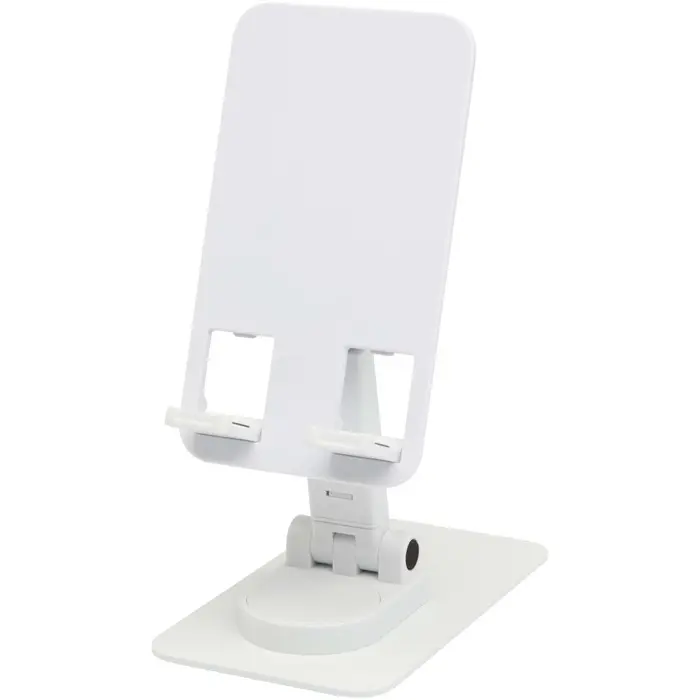 Soporte para teléfono plegable de plástico reciclado con soporte metálico para escritorio Plástico ABS, Hierro - Abap miniatura 3