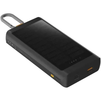 Batería externa solar de 10 000 mAh y 15 W con luz Plástico ABS - Atuk