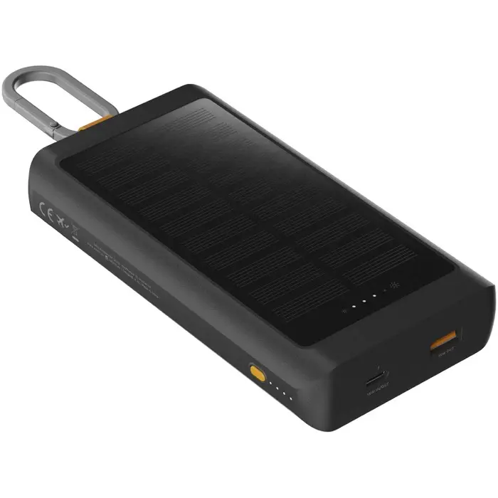 Batería externa solar de 10 000 mAh y 15 W con luz Plástico ABS - Atuk miniatura 1