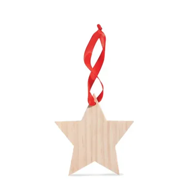 Estrella de madera colgante Madera - Nuze