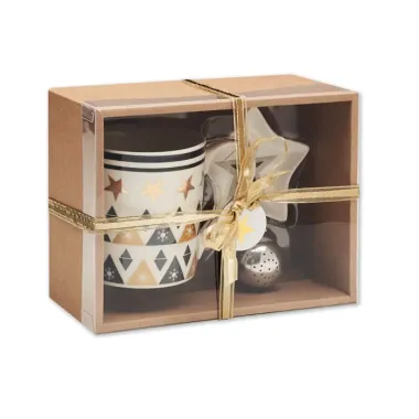 Taza, plato y filtro en caja Cerámica - Uciz