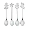 Set  4 cucharas de té navideñas Acero Inoxidable - Erof