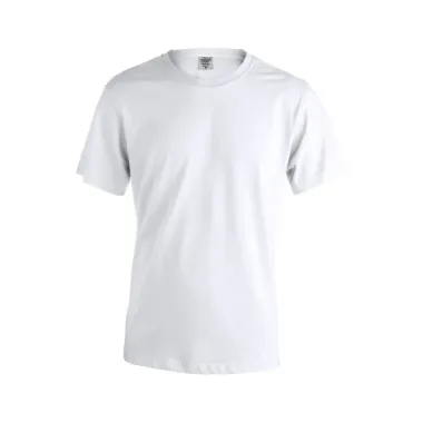 Camiseta Adulto Blanca "keya" 100% Algodón Grueso Ring Spun, Single Jersey 180 g/ m2 - Xeme