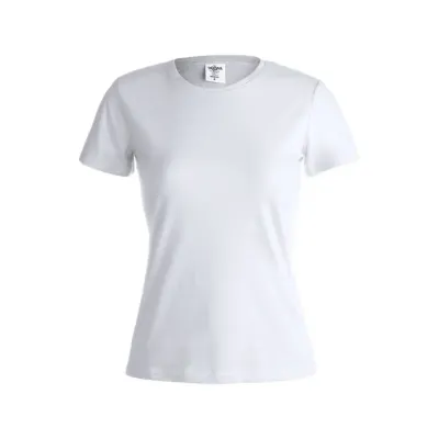 Camiseta Mujer Blanca "keya" 100% Algodón Ring Spun, Single Jersey 150 g/ m2 - Guto