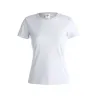 Camiseta Mujer Blanca "keya" 100% Algodón Ring Spun, Single Jersey 150 g/ m2 - Guto