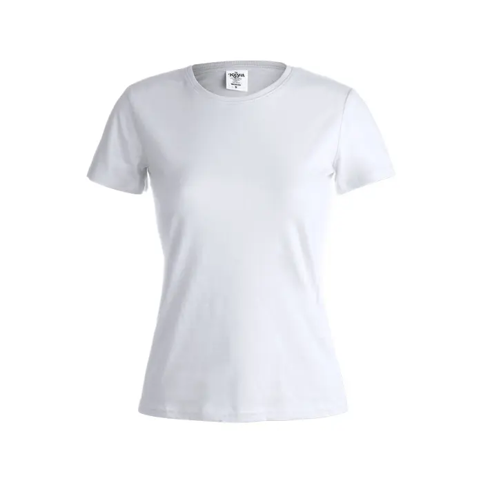 Camiseta Mujer Blanca "keya" 100% Algodón Ring Spun, Single Jersey 150 g/ m2 - Guto miniatura 1