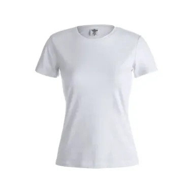 Camiseta Mujer Blanca "keya" 100% Algodón Ring Spun, Single Jersey 180 g/ m2 - Qeki