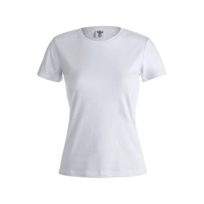 Camiseta Mujer Blanca "keya" 100% Algodón Ring Spun, Single Jersey 180 g/ m2 - Qeki miniatura 1