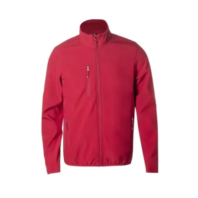 Chaqueta Exterior: Soft Shell, 92% Poliéster RPET/ 8% Elastano. Interior: 100% Poliéster Micropolar RPET. 300 g/ m2 - Jolo