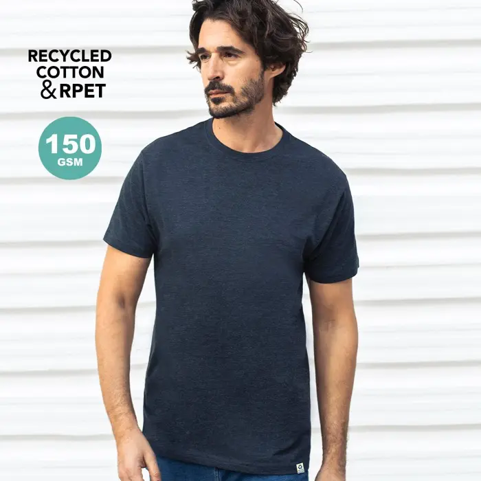 Camiseta Adulto 60% Algodón Reciclado Single Jersey/ 40% Poliéster RPET 150 g/ m2 - Yulu miniatura 2
