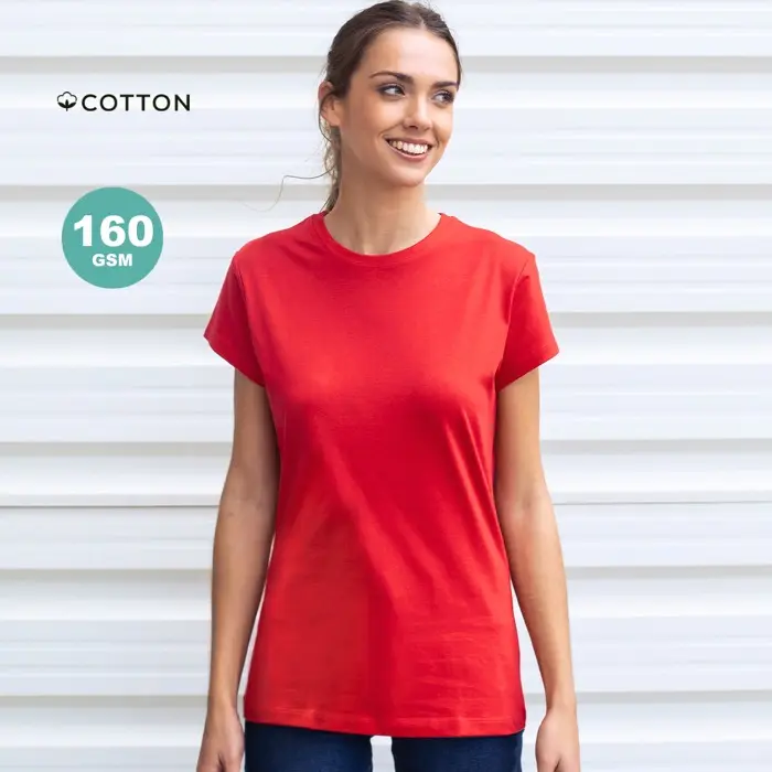 Camiseta Mujer Color 100% Algodón Ring Spun, Single Jersey 160 g/ m2 - Gika miniatura 2