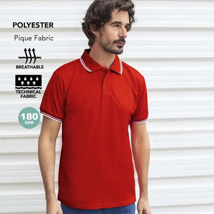 Polo 100% Poliéster, Pique 180 g/ m2 - Gupu miniatura 2
