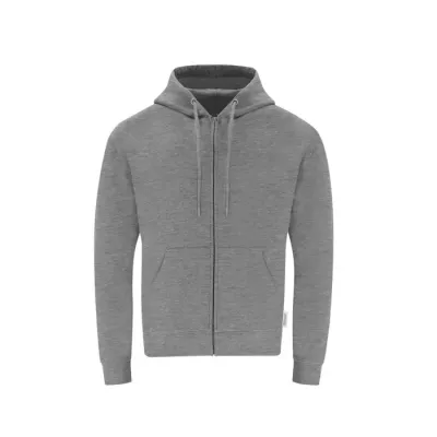 Sudadera Adulto Capucha + Cremallera 60% Algodón Orgánico/ 40% Poliéster RPET 280 g/ m2 - Etza