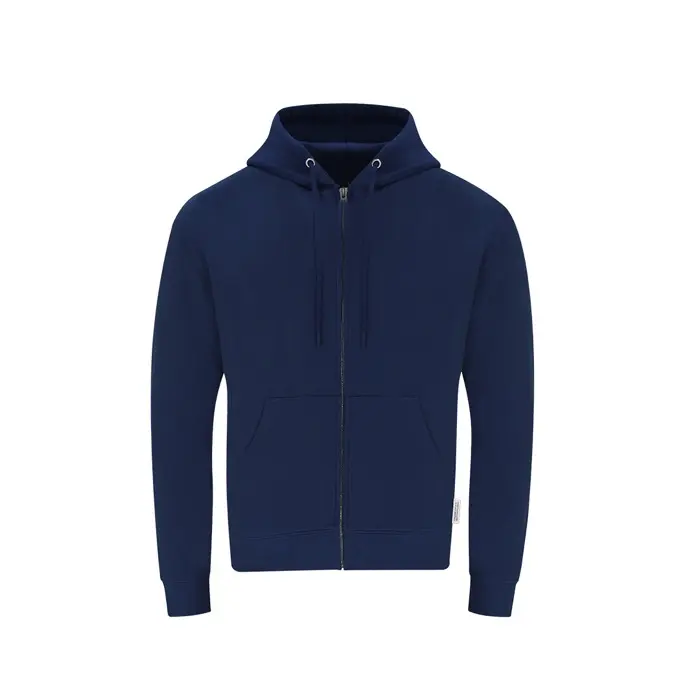 Sudadera Adulto Capucha + Cremallera 60% Algodón Orgánico/ 40% Poliéster RPET 280 g/ m2 - Etza miniatura 1