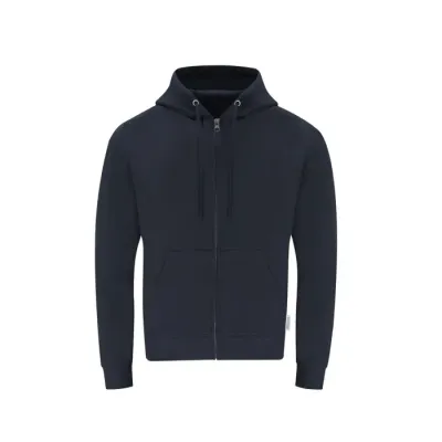 Sudadera Adulto Capucha + Cremallera 60% Algodón Orgánico/ 40% Poliéster RPET 280 g/ m2 - Etza