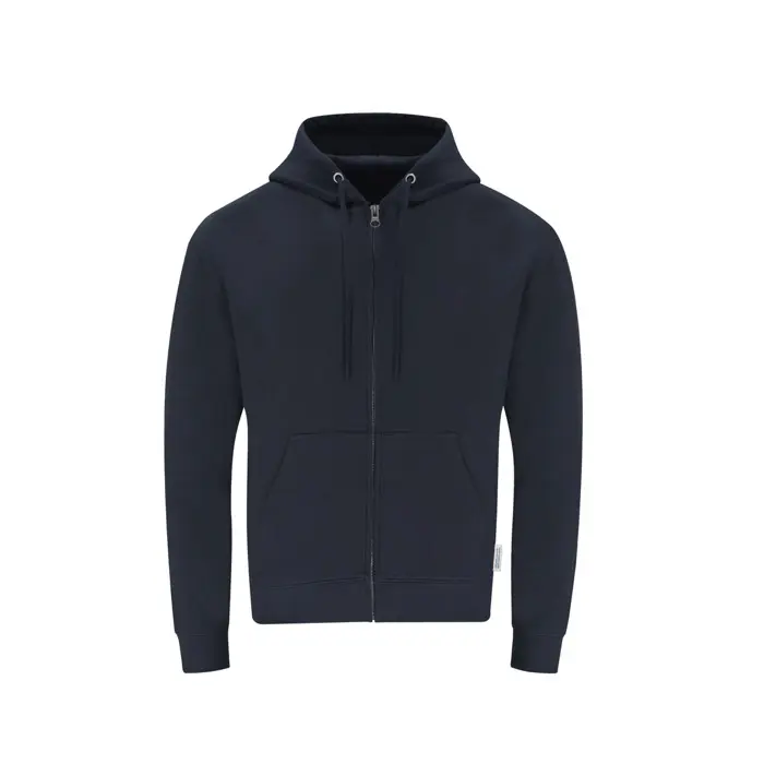 Sudadera Adulto Capucha + Cremallera 60% Algodón Orgánico/ 40% Poliéster RPET 280 g/ m2 - Etza miniatura 1
