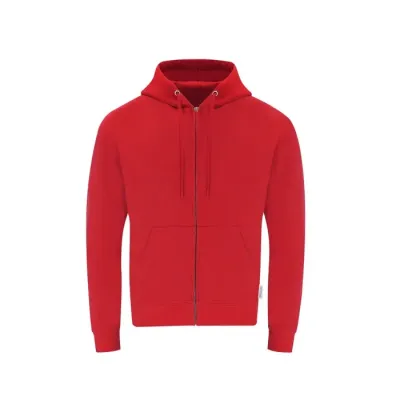 Sudadera Adulto Capucha + Cremallera 60% Algodón Orgánico/ 40% Poliéster RPET 280 g/ m2 - Etza