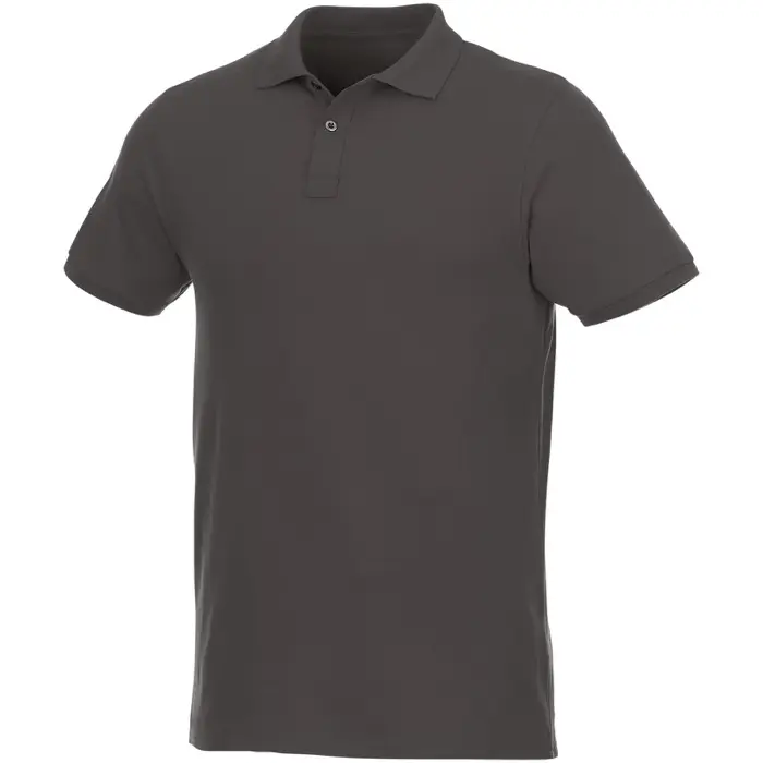 Polo de manga corta de material reciclado orgánico para hombre Punto piqué Algodón orgánico Poliéster reciclado, 220 g/m2 - Galo miniatura 1