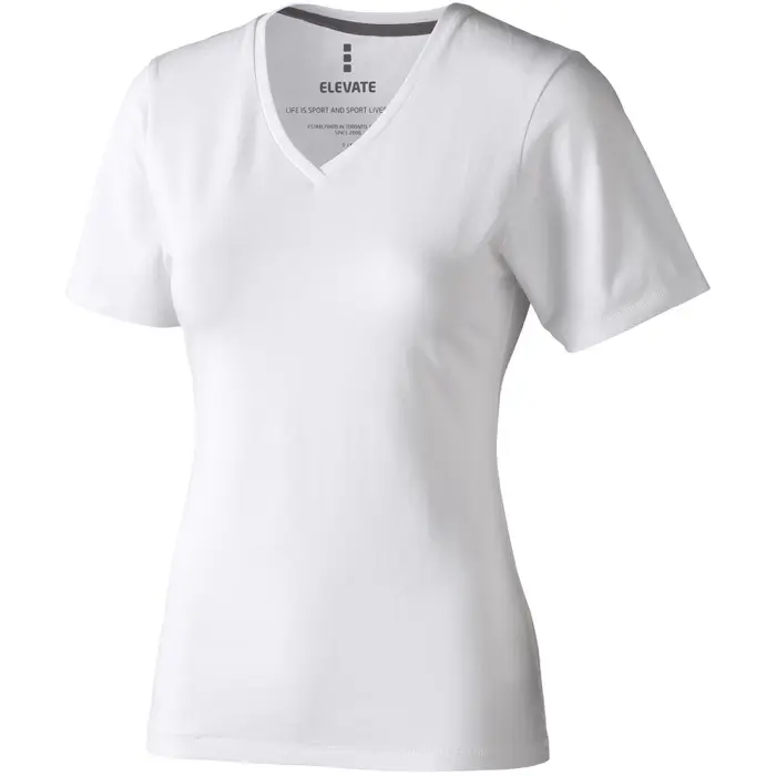 Camiseta orgánica de manga corta para mujer Punto de jersey sencillo 5% Elastano, 95% Algodón orgánico, 200 g/m2 - Hixo miniatura 1