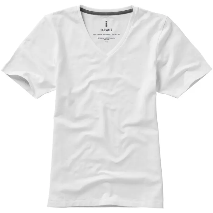 Camiseta orgánica de manga corta para mujer Punto de jersey sencillo 5% Elastano, 95% Algodón orgánico, 200 g/m2 - Hixo miniatura 2