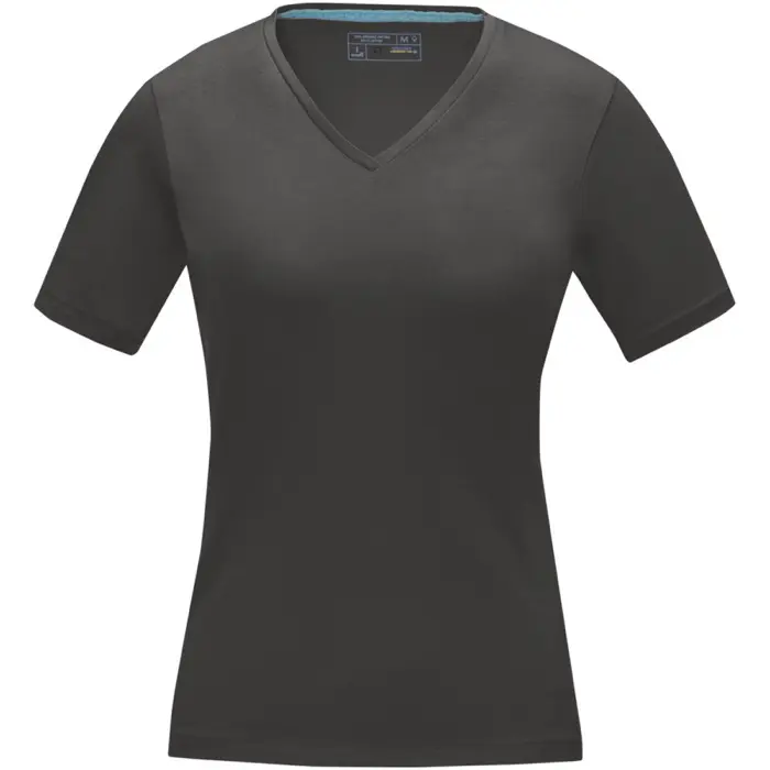 Camiseta orgánica de manga corta para mujer Punto de jersey sencillo 5% Elastano, 95% Algodón orgánico, 200 g/m2 - Hixo miniatura 2