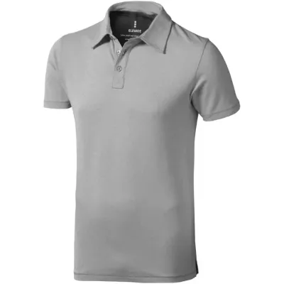 Polo de manga corta elástico para hombre Doble punto piqué 85% Algodón, 10% Viscosa, 5% Elastano, 200 g/m2 - Guzi