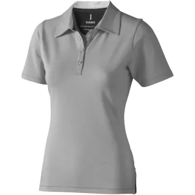 Polo de manga corta elástico para mujer Doble punto piqué 85% Algodón, 10% Viscosa, 5% Elastano, 200 g/m2 - Gifo